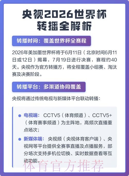 2026世界杯直播官网全指南